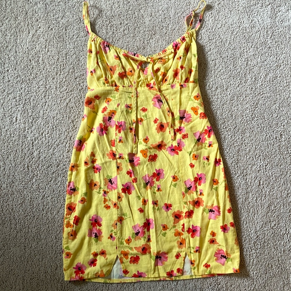 Wild Fable Yellow Floral Summer Dress